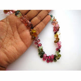 4x6-5x7mm Multi Tourmaline Faceted Pear Beads, Multi Tourmaline Faceted Gemstone