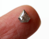 Light Salt And Pepper Diamond Shield 6.2x5.4 mm Fancy Shield Shape Diamond