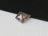 Salt And Pepper Diamond Kite Cut 6.2x4.9 mm Fancy Kite Shape Diamond Cabochon