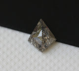 Salt And Pepper Diamond Kite Cut 6.2x4.9 mm Fancy Kite Shape Diamond Cabochon