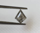 Salt And Pepper Diamond Kite Cut 6.2x4.9 mm Fancy Kite Shape Diamond Cabochon