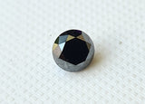 Black Diamond, Round Brilliant Cut Diamond 0.75 Cts Black Solitaire Diamond