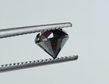 Black Diamond, Round Brilliant Cut Diamond 0.75 Cts Black Solitaire Diamond