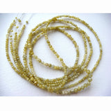 1.5mm To 2.5mm Yellow Rondelle Beads Yellow Raw Diamonds