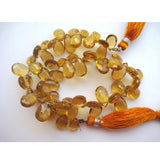 5x8 mm To 7x11 mm Beer Quartz Beads, Beer Quartz Faceted Pear Briolette Beads