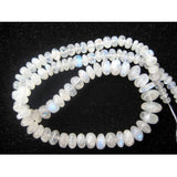 4mm-12mm Rainbow Moonstone Plain Rondelle, White Rainbow Rondelle Beads, Bead