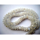 4-10mm Rainbow Moonstone Plain Rondelle Beads, Rainbow Moonstone Plain Beads