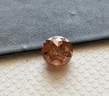 Brown Rose Cut Diamond, Rare Natural Brown Rose Cut Faceted Flat Back Diamond