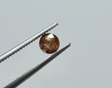 Brown Rose Cut Diamond, Rare Natural Brown Rose Cut Faceted Flat Back Diamond