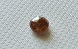 Brown Rose Cut Diamond, Rare Natural Brown Rose Cut Faceted Flat Back Diamond