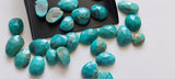 Arizona Turquoise Cabochons, Natural Faceted Free Form Shape Flat Back Cabochons