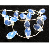 8x13mm Each Fire Opal Faceted Tear Drop Beads, Opalite Drop Beads, Opalite Stone