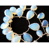 11x17mm Fire Opal Faceted Pear Bead, Opalite Stone, Opal Faceted Pear Briolettes