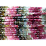 5mm Tourmaline Faceted Rondelle Beads, Tourmaline Beads,13 Inch Multi Tourmaline