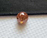 Brown Rose Cut Diamond, Rare Natural Brown Rose Cut Faceted Flat Back Diamond