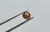 Brown Rose Cut Diamond, Rare Natural Brown Rose Cut Faceted Flat Back Diamond