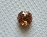 Brown Rose Cut Diamond, Rare Natural Brown Rose Cut Faceted Flat Back Diamond