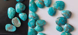 Arizona Turquoise Cabochons, Natural Faceted Free Form Shape Flat Back Cabochons