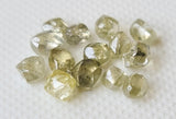 Light Yellow Rough Diamond Natural Yellow Smooth Raw Diamond For Jewelry, 3-4mm