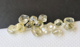 Light Yellow Rough Diamond Natural Yellow Smooth Raw Diamond For Jewelry, 3-4mm