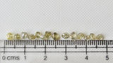 Light Yellow Rough Diamond Natural Yellow Smooth Raw Diamond For Jewelry, 3-4mm