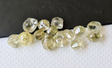 Light Yellow Rough Diamond Natural Yellow Smooth Raw Diamond For Jewelry, 3-4mm