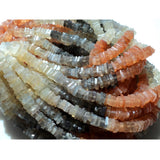 5 mm Multi Moonstone Heishi Beads, Multi Moonstone Flat Square Beads, Moonstone