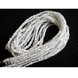 2-3mm Natural White Raw Uncut Diamond Beads For Jewelry (4IN To 16IN Options)