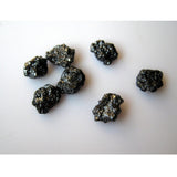 7mm To 8mm Approx Black Rough Raw Uncut  Diamond For Jewelry (1Pc To 5Pc)