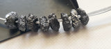 8-8.5mm Raw Black Diamond Bead, 5mm Hole for Pendant/Necklace (1 Pc-5 Pc)-PDD564