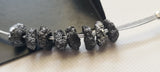 8-8.5mm Raw Black Diamond Bead, 5mm Hole for Pendant/Necklace (1 Pc-5 Pc)-PDD564