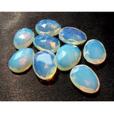 14x18mm-16x21mm Opal Hydro Quartz Rose Cut, Opalite Rosecut cabochon