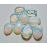 14x18mm-16x21mm Opal Hydro Quartz Rose Cut, Opalite Rosecut cabochon