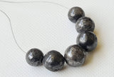 7-8.5mm Diamond Bead Natural Black Smooth Polished for Necklace (1Pc-2Pc)-PDD518
