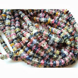 3-3.5mm Multi Sapphire Faceted Rondelles Beads, Multi Sapphire Beads, Multi