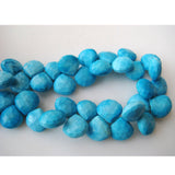 8-9 mm Chinese Turquoise Faceted Heart Briolettes, Chinese Turquoise Faceted