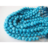 7 mm Turquoise Faceted Onion Beads, Turquoise Onion Briolettes, Turquoise Blue