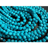 7 mm Turquoise Faceted Onion Beads, Turquoise Onion Briolettes, Turquoise Blue