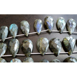 15x20 mm To 13x25 mm Labradorite Faceted Pear Beads, Labradorite Faceted