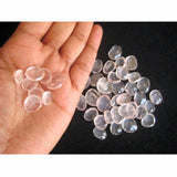 14-17mm Rose Quartz Rose Cut Cabochon, Rose Quartz Faceted Flat Cabochons