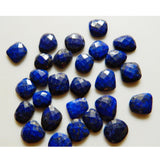 10x11mm-13x15mm Lapis Lazuli Natural Cabochon, Faceted For Jewelry, Blue