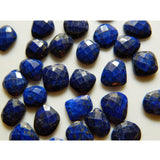 10x11mm-13x15mm Lapis Lazuli Natural Cabochon, Faceted For Jewelry, Blue