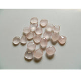 14-17mm Rose Quartz Rose Cut Cabochon, Rose Quartz Faceted Flat Cabochons