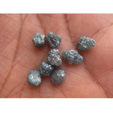 6mm Blue Diamond, Raw Blue Rough Diamond For Jewelry (1Pc To 10Pc Options)