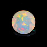 8mm Huge Ethiopian Opal, Round Faceted Opal, Fancy Cut Stone For Ring, Faceted