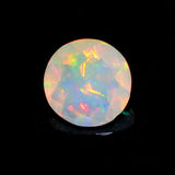 4mm Ethiopian Opal, Round Faceted Opal, Fancy Cut Stone For Ring, Faceted