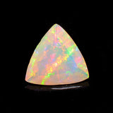 6mm Ethiopian Opal Trillion Cut Stone, Ethiopian Faceted Opal, 0.40CTW