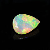5x8mm Ethiopian Opal Pear Cut Stone, Faceted Pear Fire Opal For Jewelry, 0.45CTW