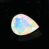 7x10mm Huge Ethiopian Opal, Pear Faceted Opal, Fancy Cut Stone For Ring, Faceted