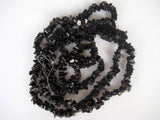 5-7 mm Black Onyx Chips, Black Onyx Gemstone Beads, Natural Rough Black Onyx